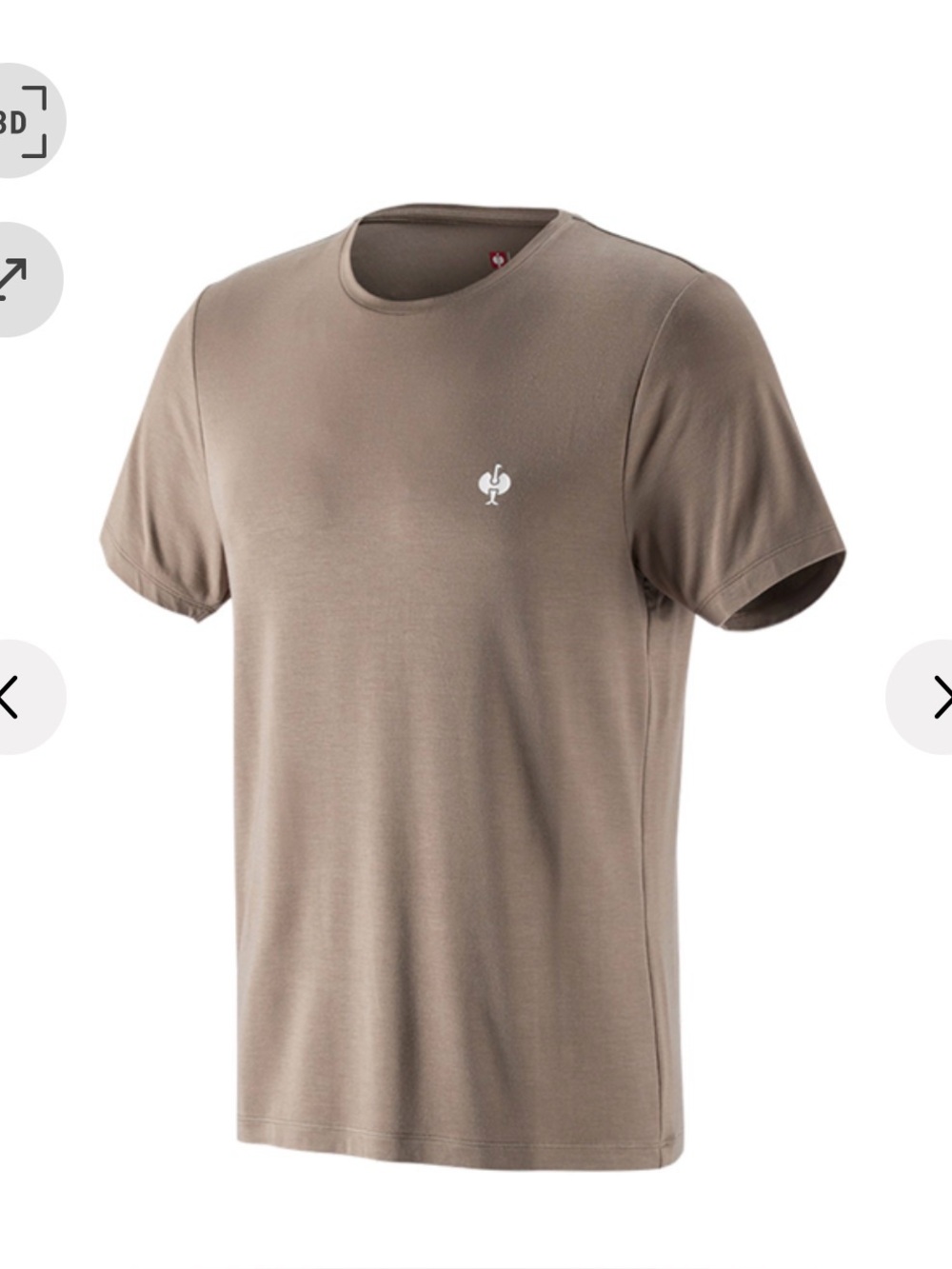 STRAUSS Men's Crew Neck T-Shirt - Taupe